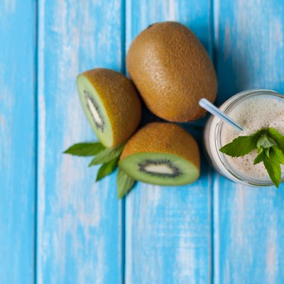 Directly Above Shot Of Kiwi Drink