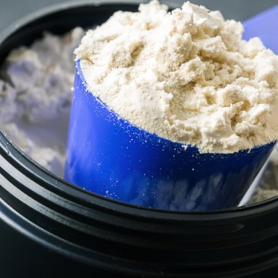 Protein powder - concept for sport supplement