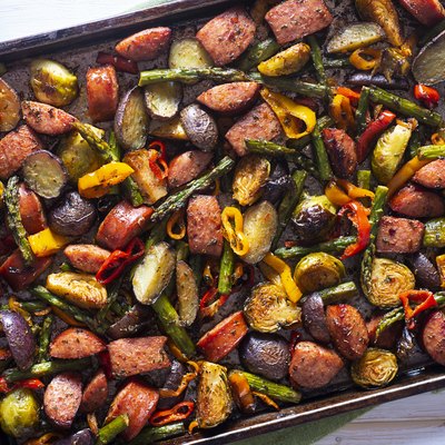 Sheet roasted vegetables
