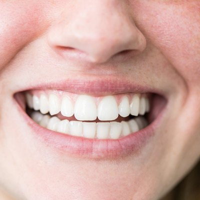 Woman with beautiful toothy smile