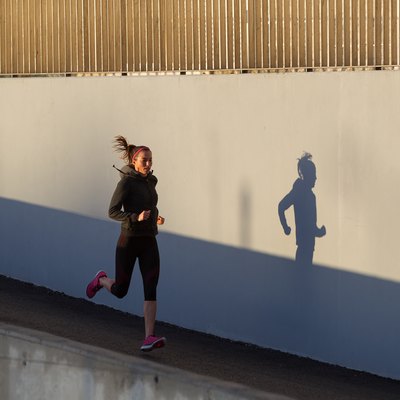Young woman jogging