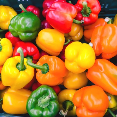 Colorful bell pepper background