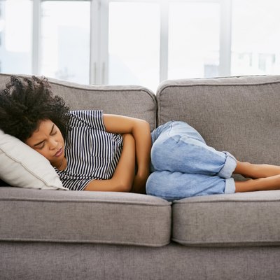 Woman experiencing Severe Cramps with an IUD