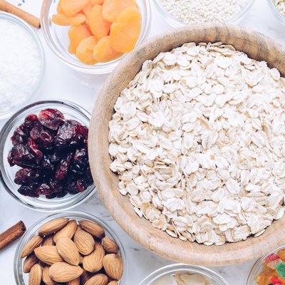 Ingredients for homemade granola