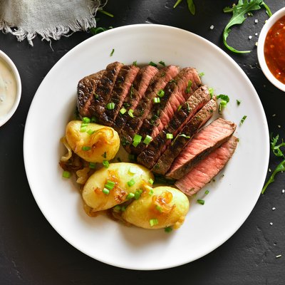 Beef steak with potato