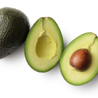 Fruit: Avocado Isolated on White Background