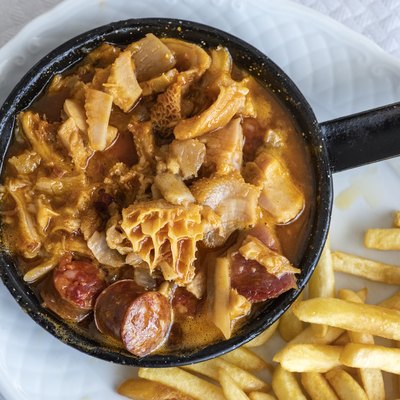 Dish of pork tripe.