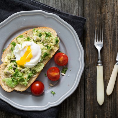 Toast with avocado and poached egg