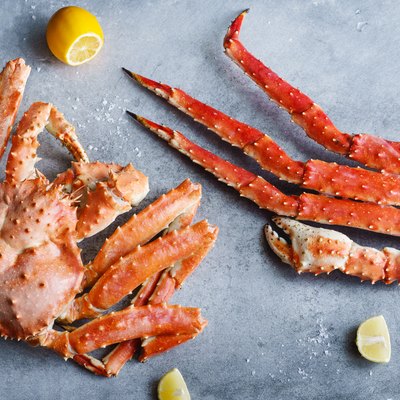 Big whole alaskan crab