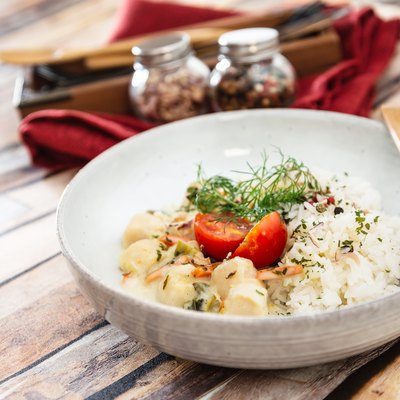 Risotto Scallops and dried tomatoes healthy crockpot recipes