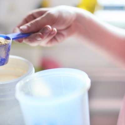 Measuring out Protein powder