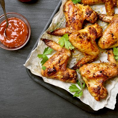 Barbecue chicken wings