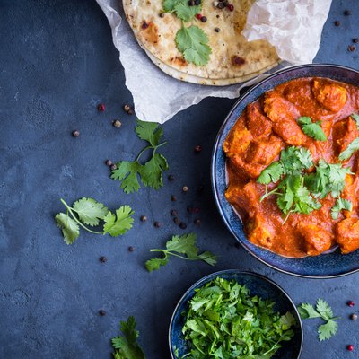 Chicken tikka masala background