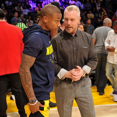 Celebrities At The Los Angeles Lakers Game