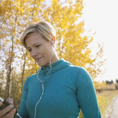 Woman exercising with allergies