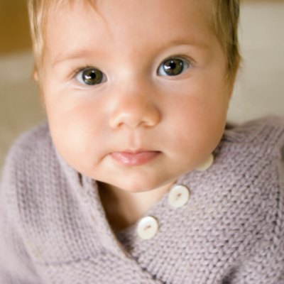 Baby girl in sweater
