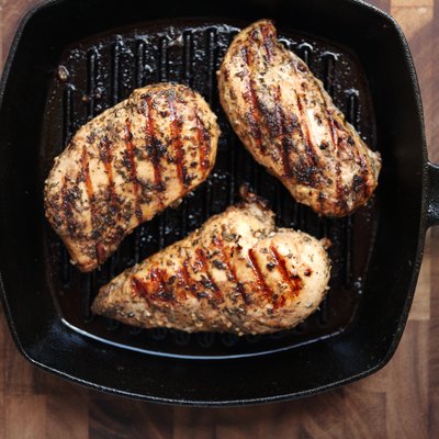 Grilled chicken breasts