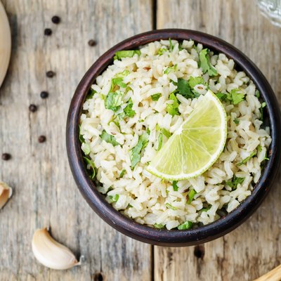 cilantro lime garlic brown rice
