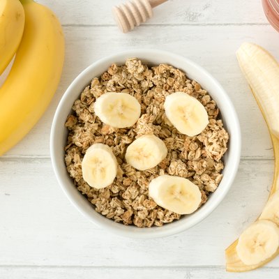 Muesli with Granola and Fresh Bananas