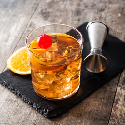 Old fashioned cocktail