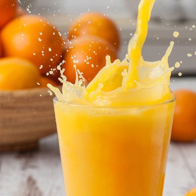 Orange juice splash juice for upset stomach