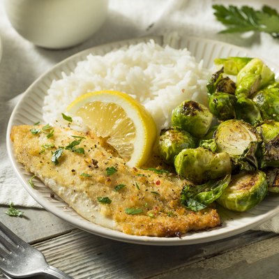 Homemade White Fish Filet Dinner