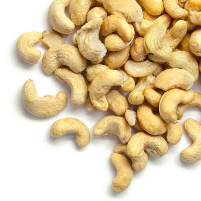 Cashew nut isolated on white