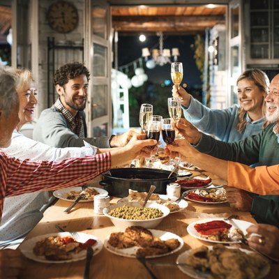 Family at holiday dinner