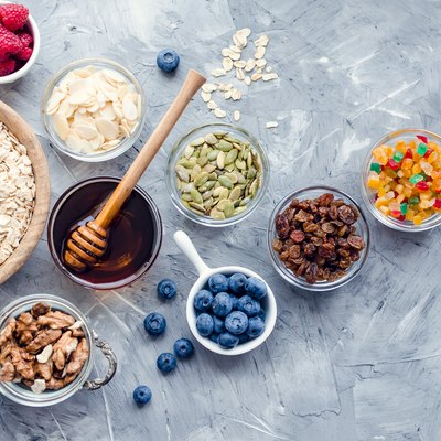 Ingredients for homemade granola