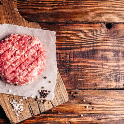 Raw Patty with Spices.