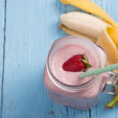 Fresh strawberry smoothie