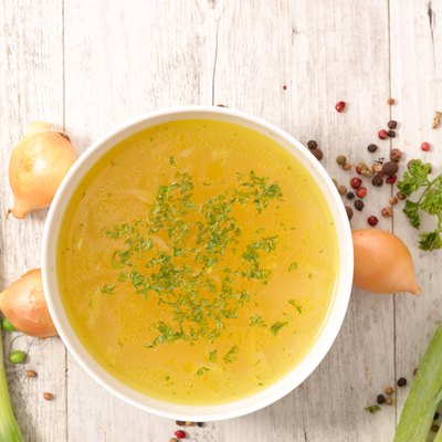 broth with ingredient