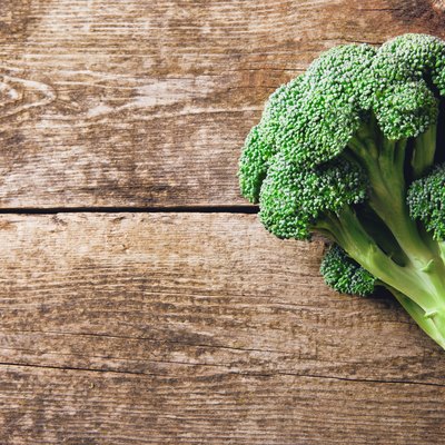 Directly Above Shot Of Broccoli On Table