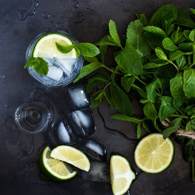 Refreshing summer drink mojito
