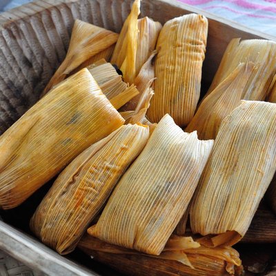 Tamales at Oaxaca food festival