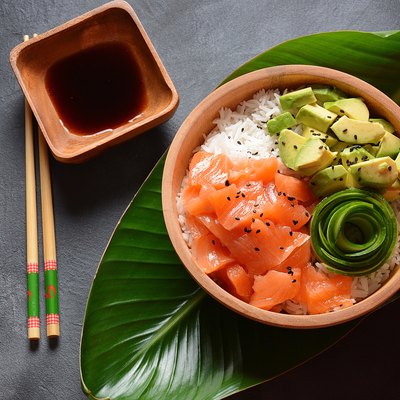 Hawaiian Salmon Poke Bowl