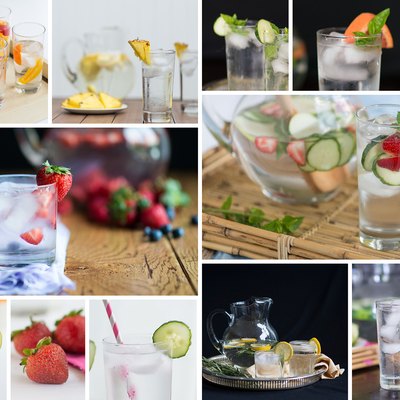 Summer drinks with ice