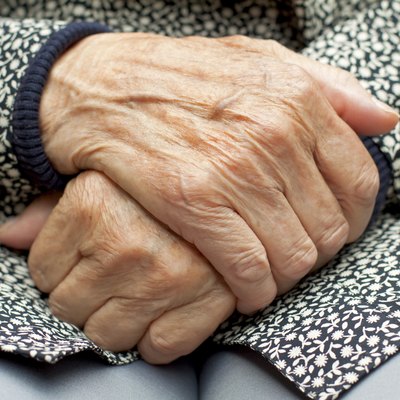 Wrinkled hands