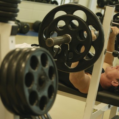 A man lifting weights