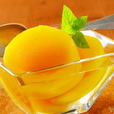 Canned peach halves