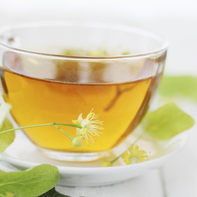 tea from a fresh lime