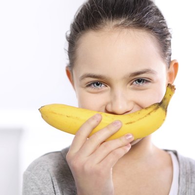 Girl with banana