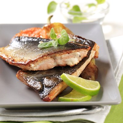 Pan fried trout fillets