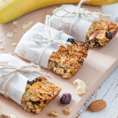 Granola bars and ingredients