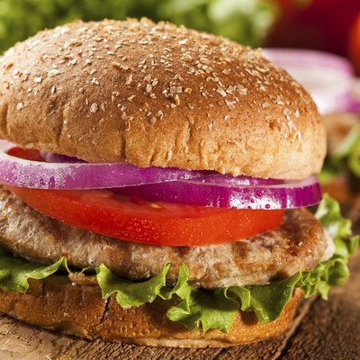 Homemade Turkey Burger on a Bun