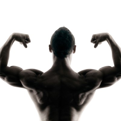body buiding man isolated
