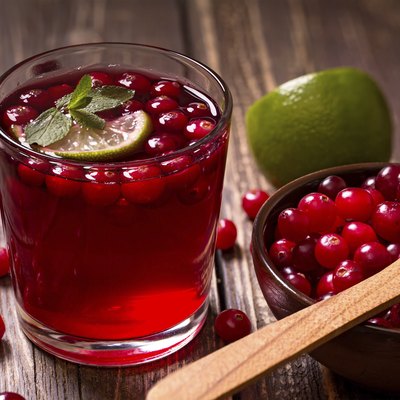 Fresh cranberry drink