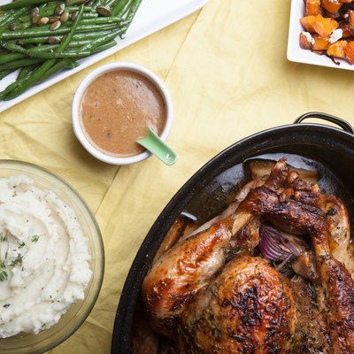 Thanksgiving dinner roast turkey