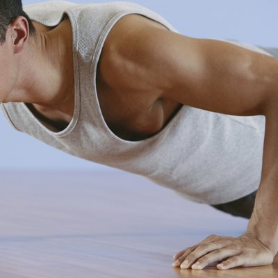 Man doing push-ups