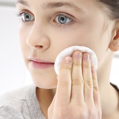 Teenager, skin problems